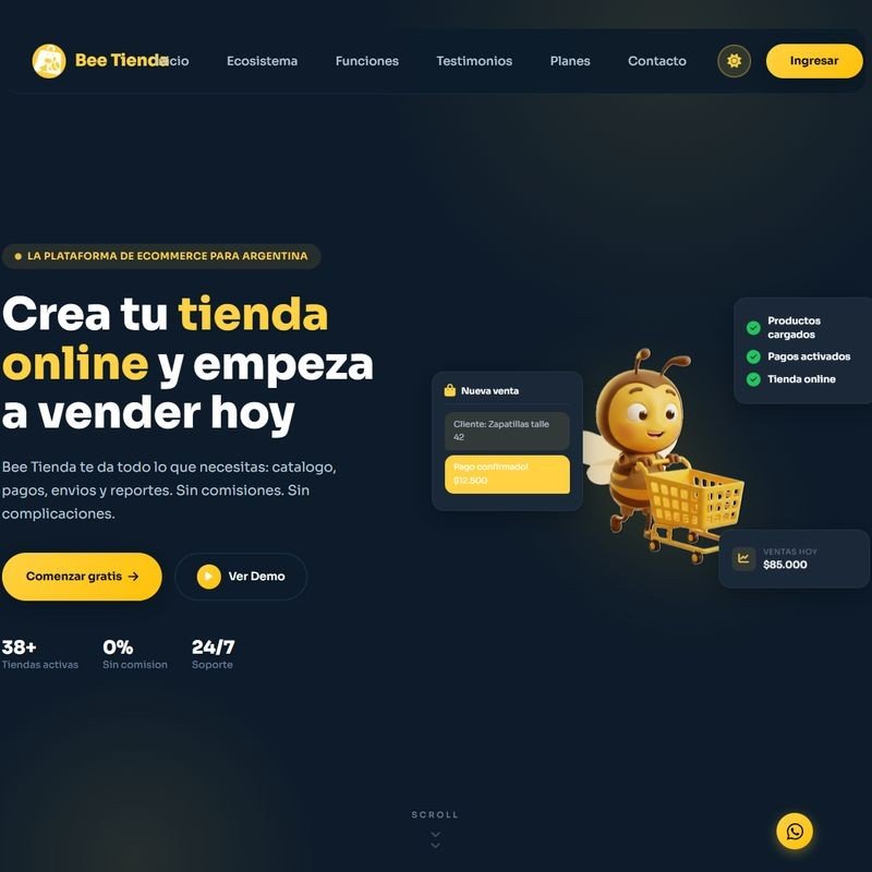 Captura de pantalla de Bee Tienda