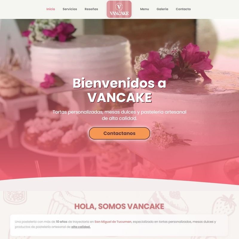 Captura de pantalla de Vancake en escritorio