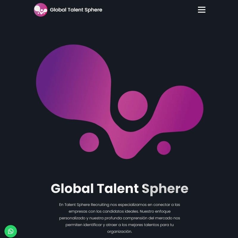 Captura de pantalla de Global Talent Sphere en escritorio