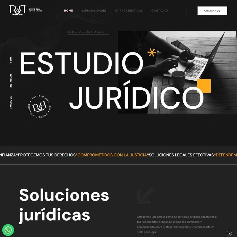 Captura de pantalla de Estudio Jurídico Ruiu