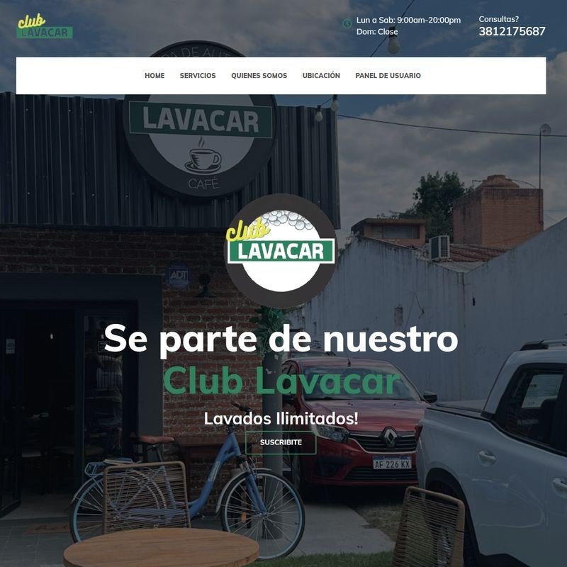 Captura de pantalla de Club Lavacar