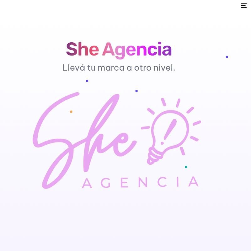Captura de pantalla de She Agencia