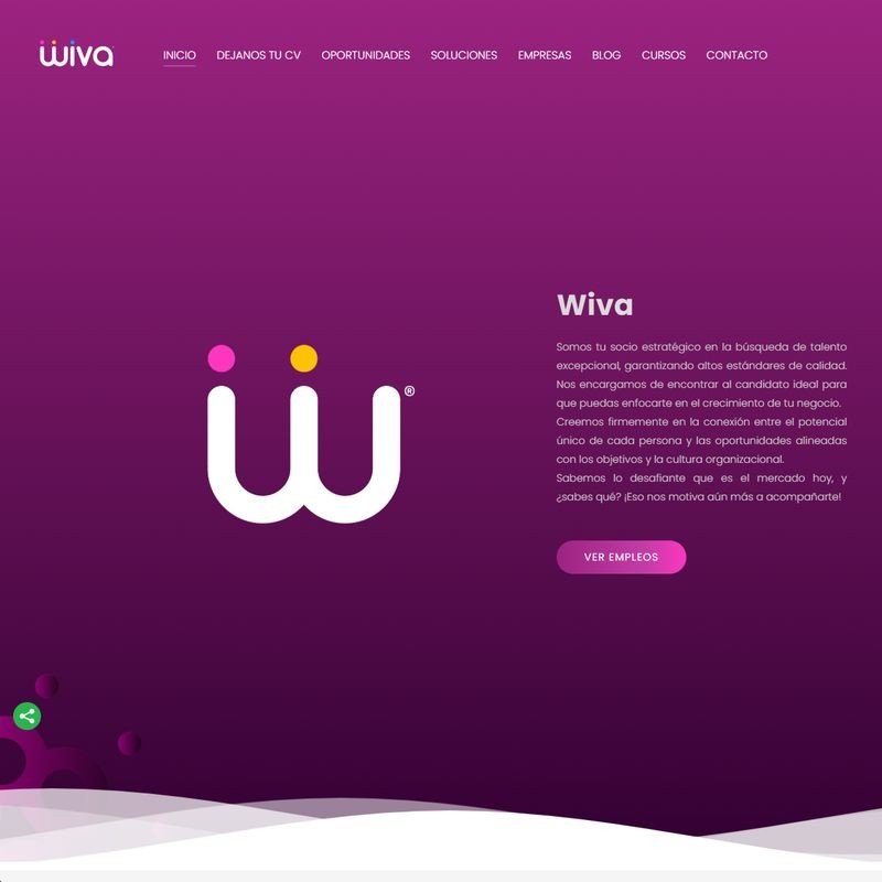Captura de pantalla de Wiva Consultora
