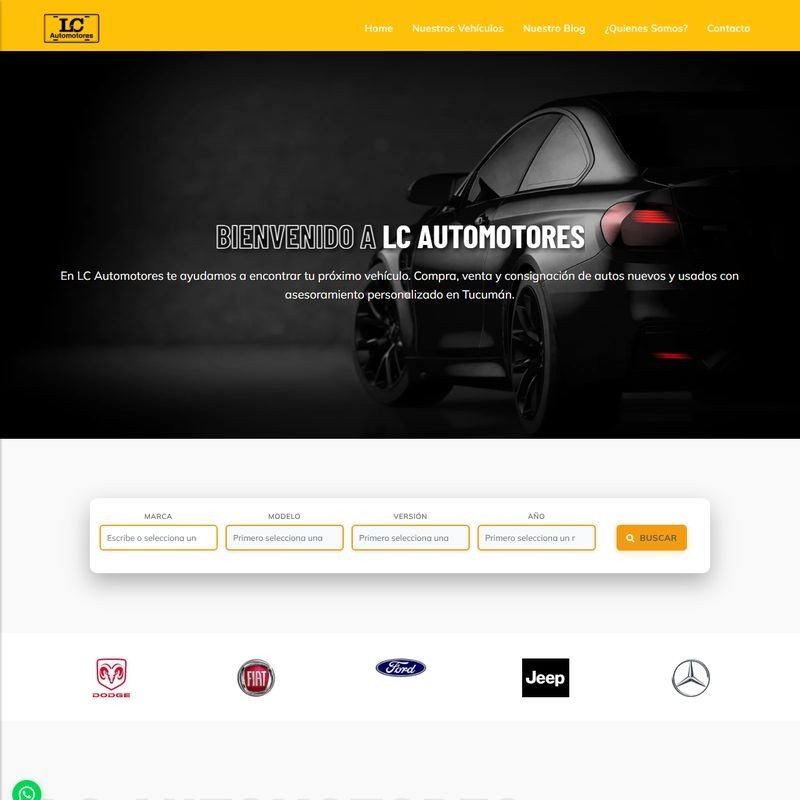 Captura de pantalla de LC Automotores