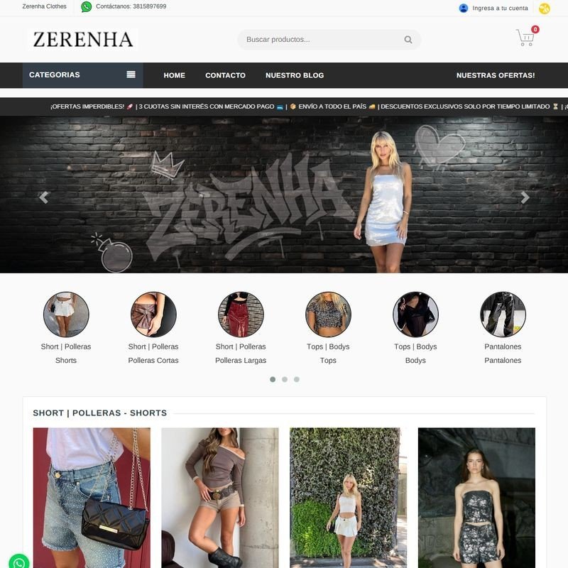 Captura de pantalla de Zerenha en escritorio