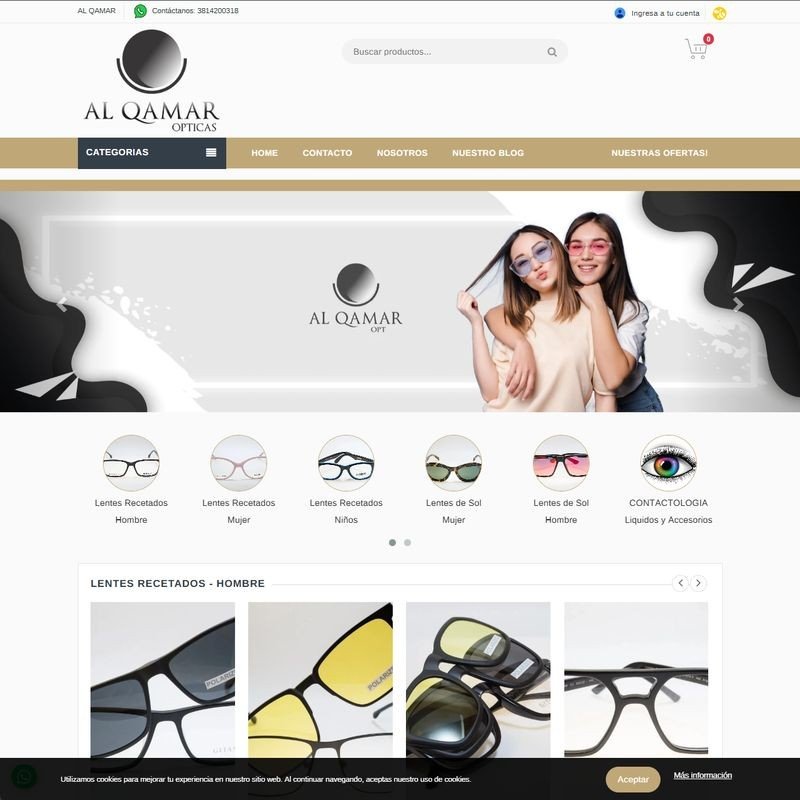 Captura de pantalla de Óptica Al Qamar